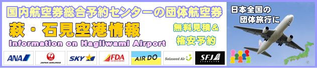 萩・石見空港の情報と団体航空券のチェックインについて