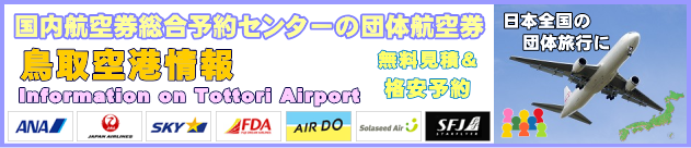 鳥取空港の情報と団体航空券のチェックインについて