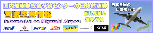 宮崎空港の情報と団体航空券のチェックインについて