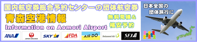 青森空港の情報と団体航空券のチェックインについて